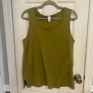 Jones New York Olive Green Scoop Neck Tank